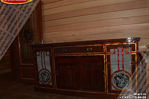 Роспись интерьера душевой комнаты